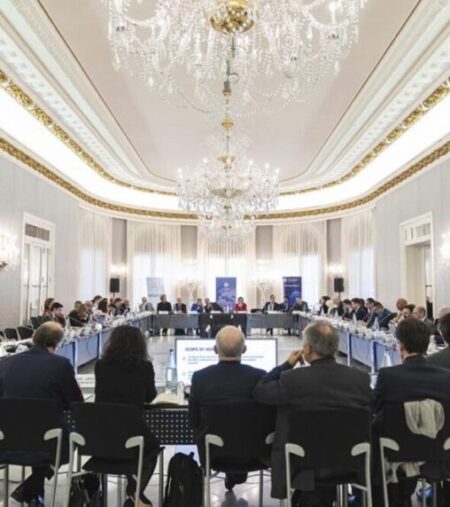 Institutional meeting in Barcelona, spain